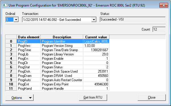 User Program Configuration